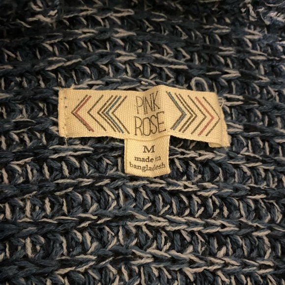 Blue Pink Rose Cardigan - Picture 2 of 2